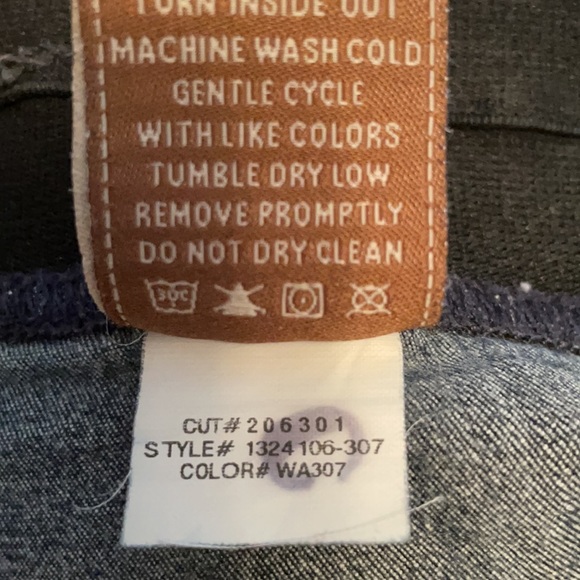 Paige Glam Rock Pull-On Denim Jegging L - Picture 3 of 5